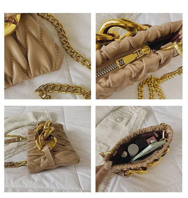 Women's Bag Elegant Solid Color Women's Bags Leather Handbag for Outdoor Travel Women