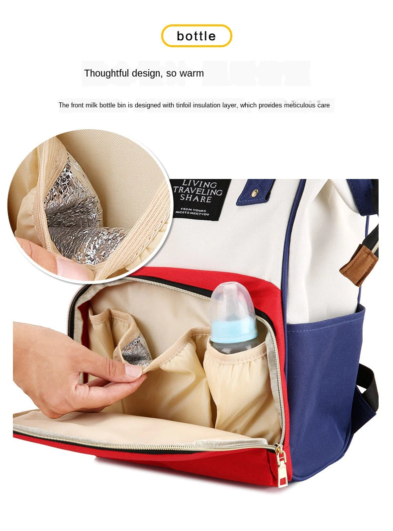 Waterproof Diaper Bag Nappy Backpack Mummy Bag Maternity Packages Multi-function Outdoor Travel Diaper Bags For Baby Care