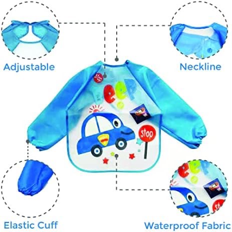 Waterproof Baby Bib with Sleeves