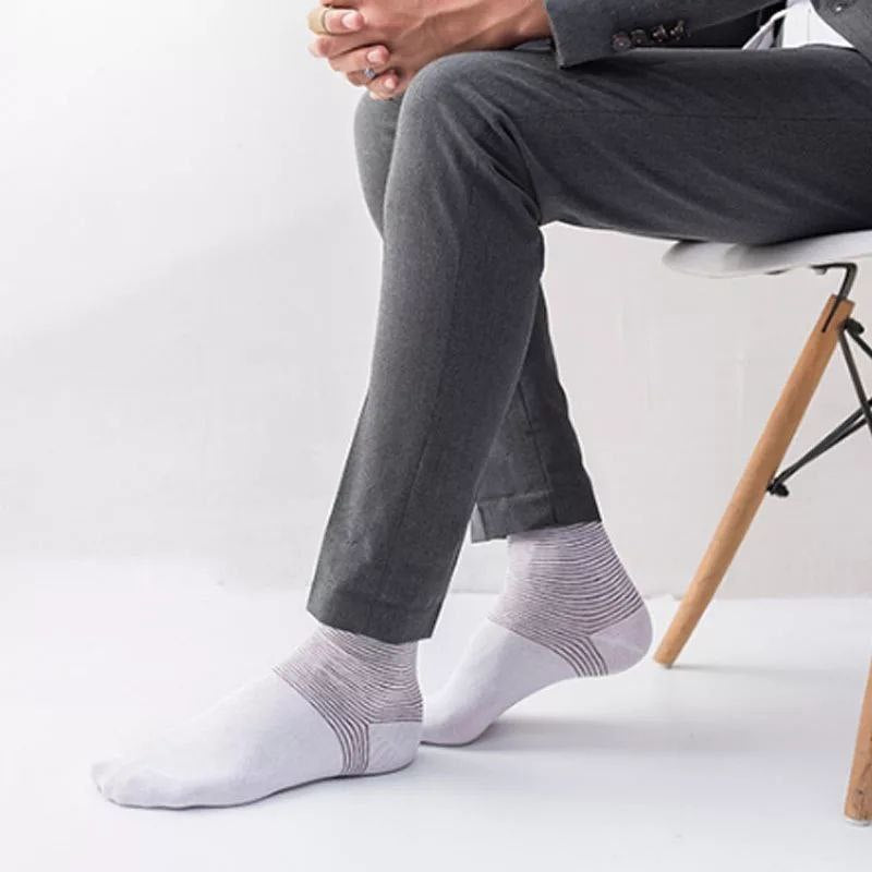 5 Pairs Quality Classic High Neck Cotton Socks