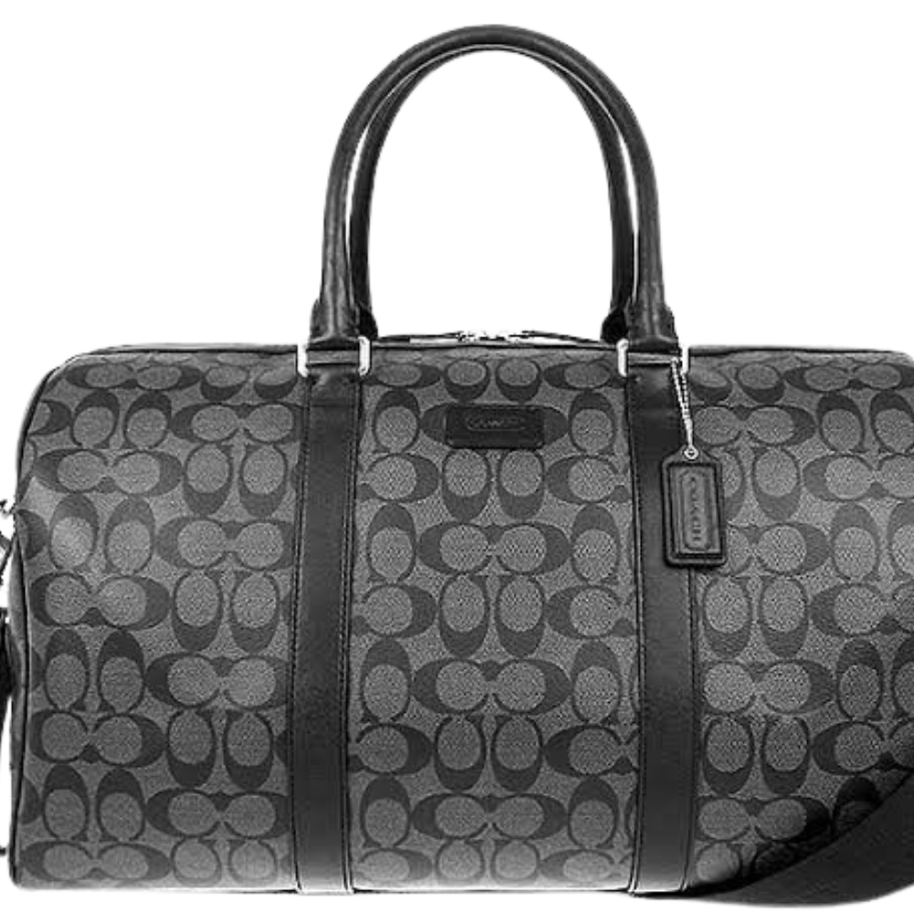 Large Leather Travel Duffel Bag