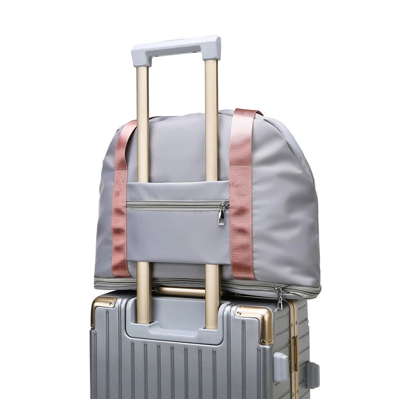 Gray X2 Fashion Duffle Bag Women Sport Travel Bag For Women