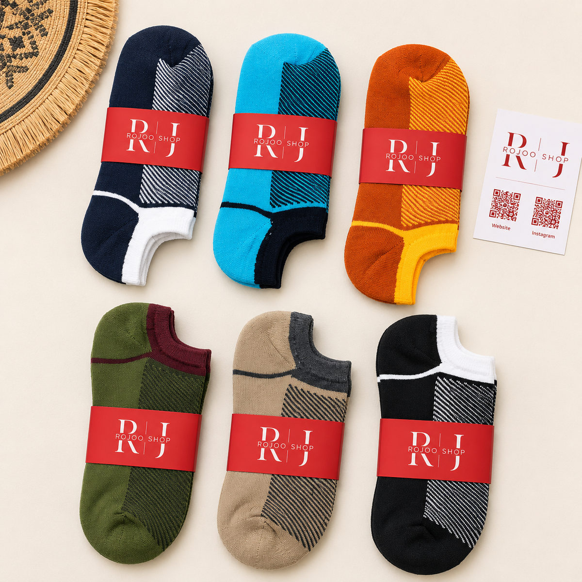 6 Pairs Padded Cotton Socks