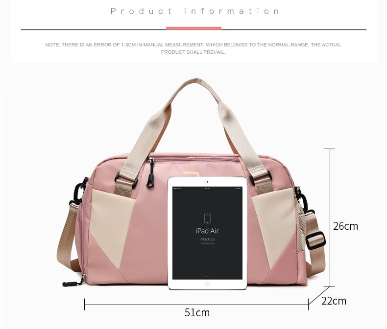 ZAQUI Ladies  Large Sports Bag Pack Multifunctional Luggage