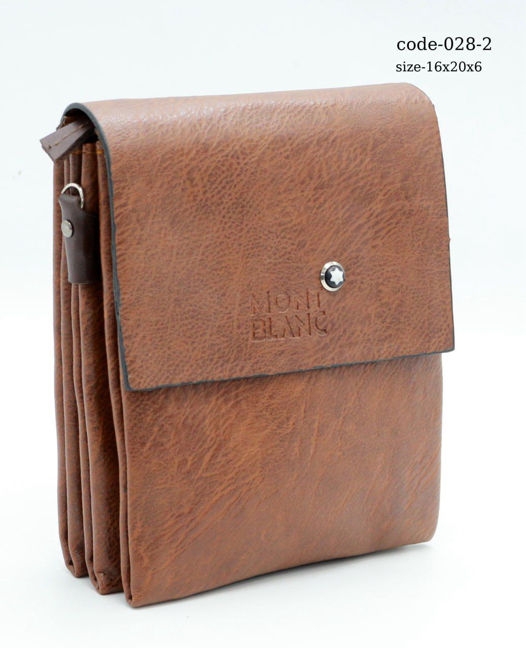Leather crossbody bag for men
