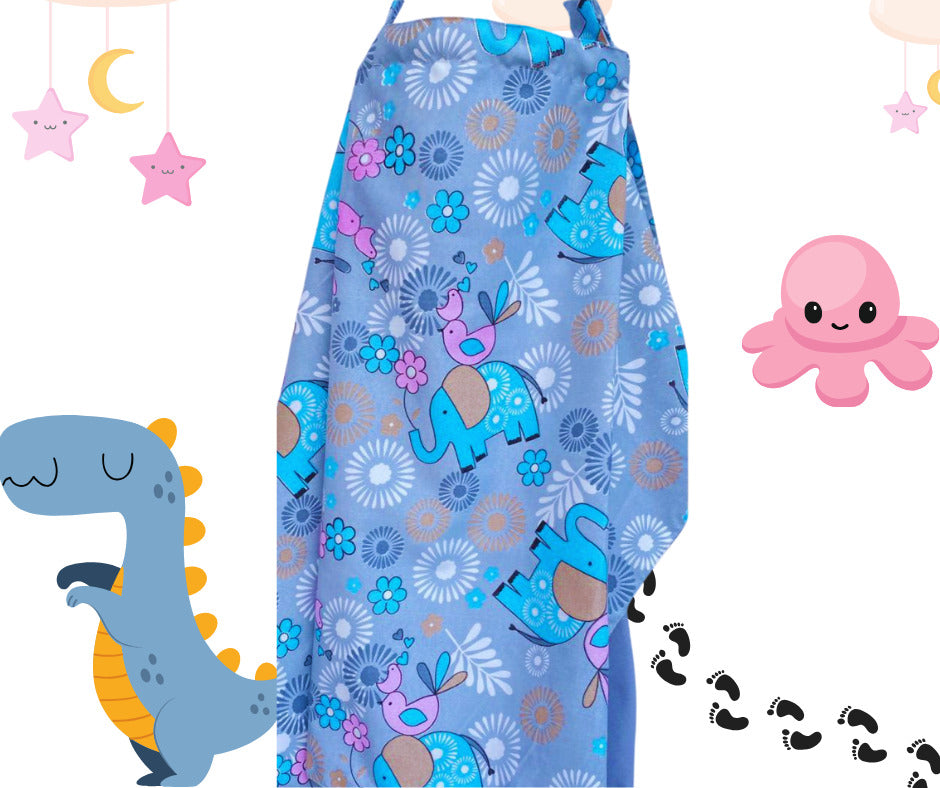 Elephant design breastfeeding cover