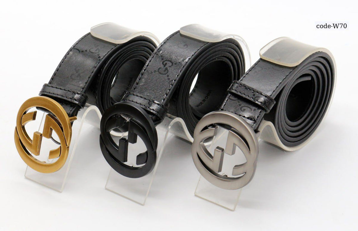 Fashionable leather belt for men
