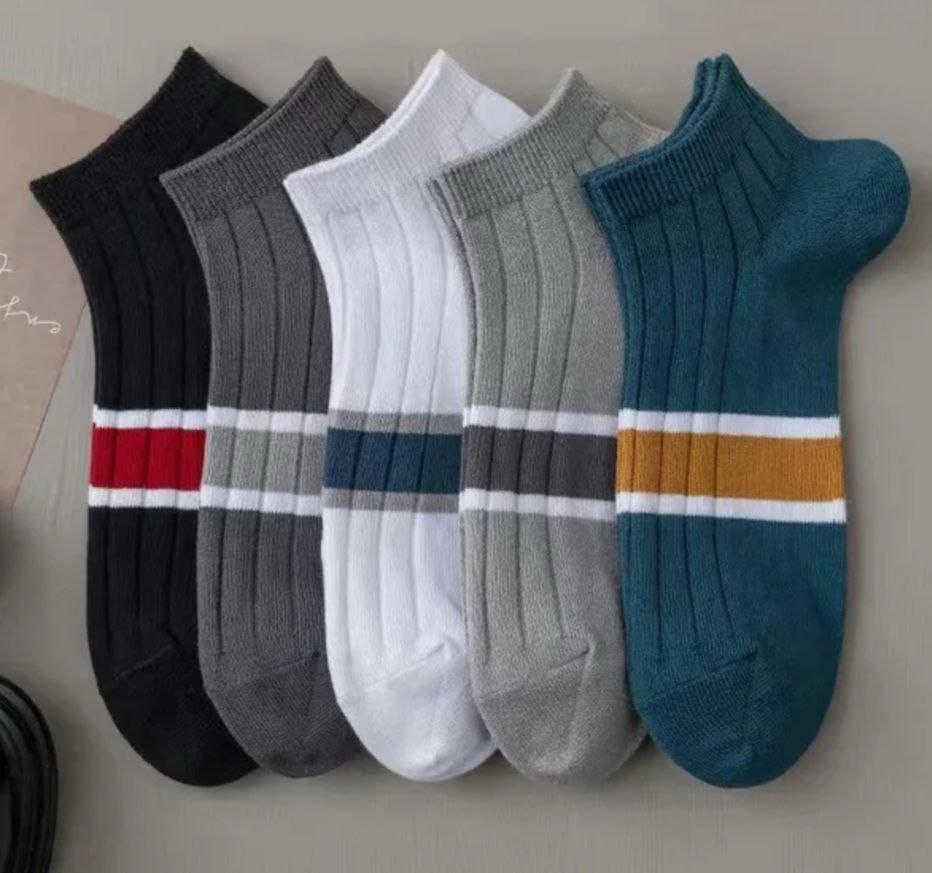 5 Pairs Basic Ankle Cotton Low Cut Socks