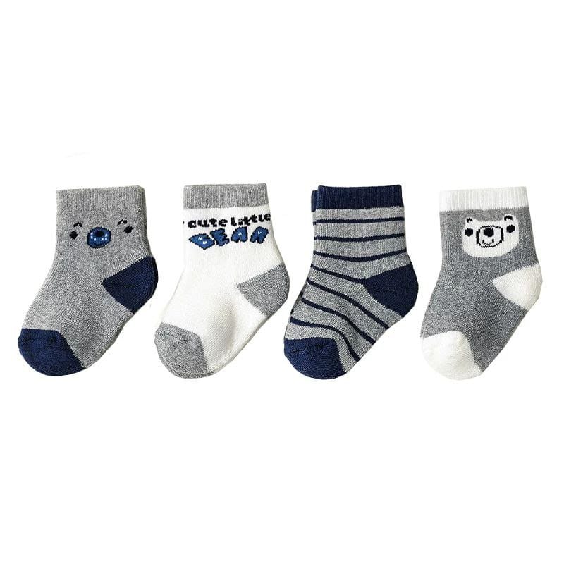 6 Pairs Long Baby Kids Socks