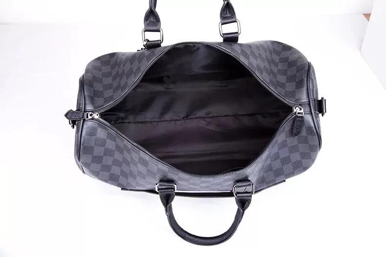 LV Large Leather Travel Duffel Bag