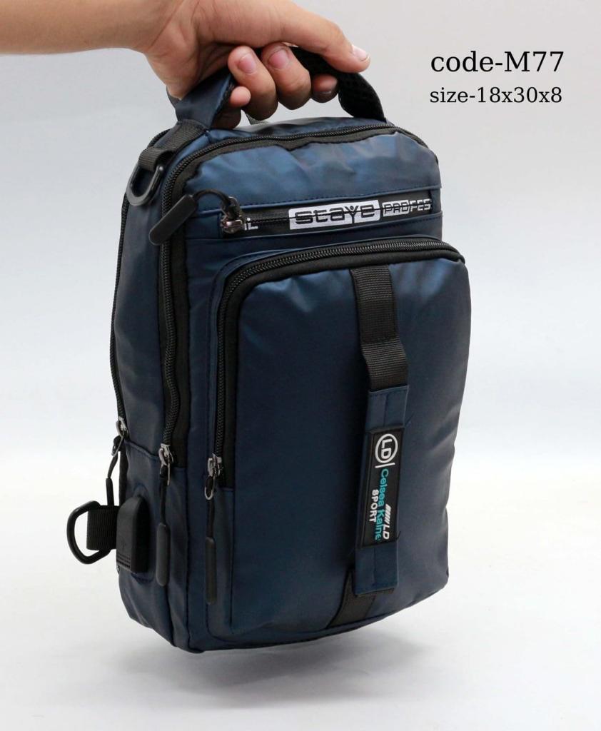 SUUTOOP Men's Waterproof Travel USB Multifunction Shoulder/Cross Bag