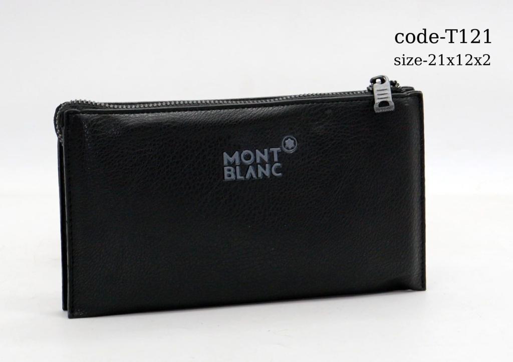 Men's Handbag BLACK  Bags Luxury  Spilt Leather Wallets Hand Bag