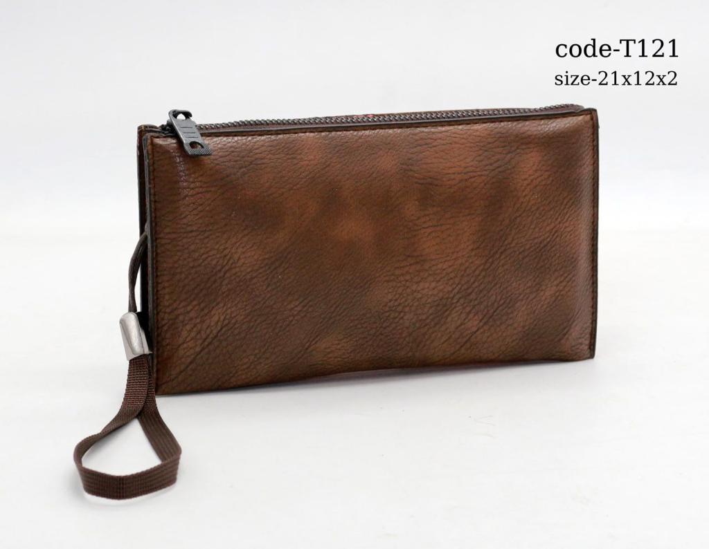 Men's Handbag BLACK Day Clutches Bags Luxury Spilt Leather Wallets