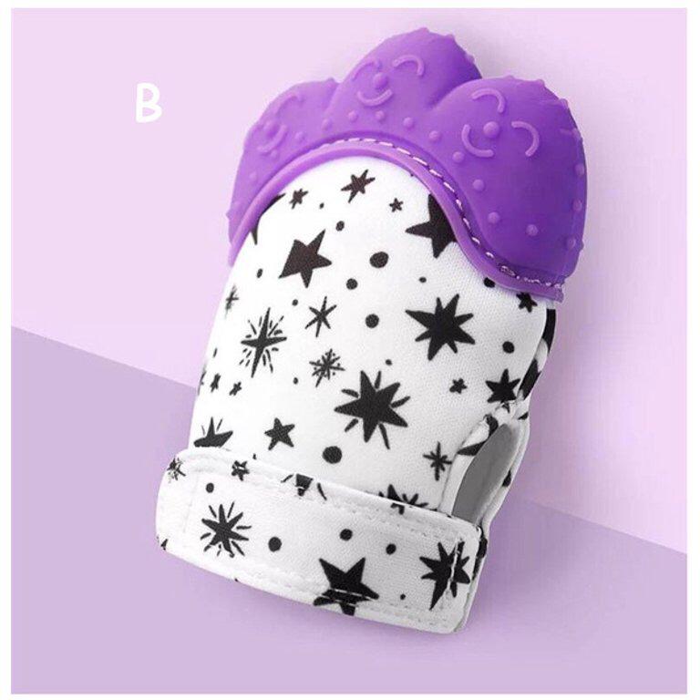 Chicco teething Gloves Purple Start Design