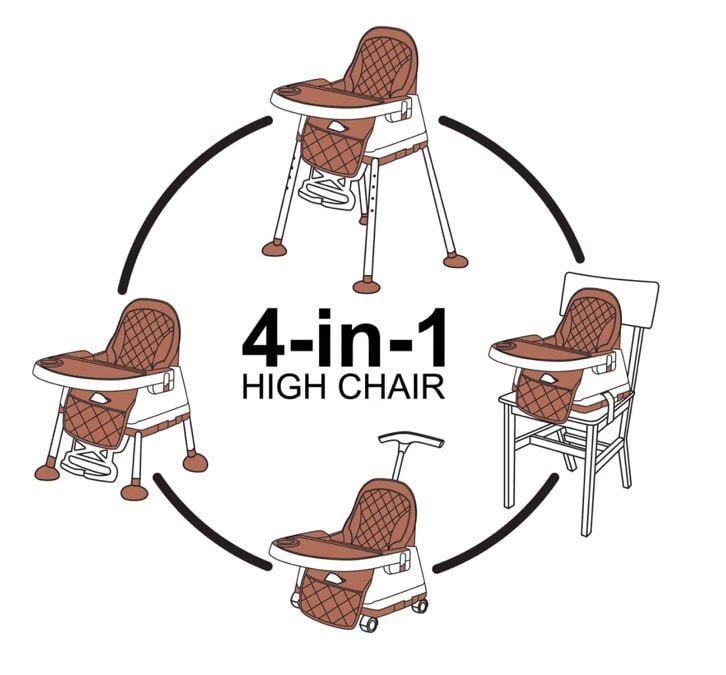 Baby Food Chair 4x1