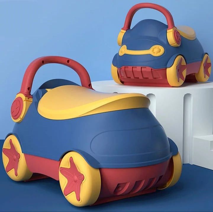 Potty is a toy car that walks at the same time