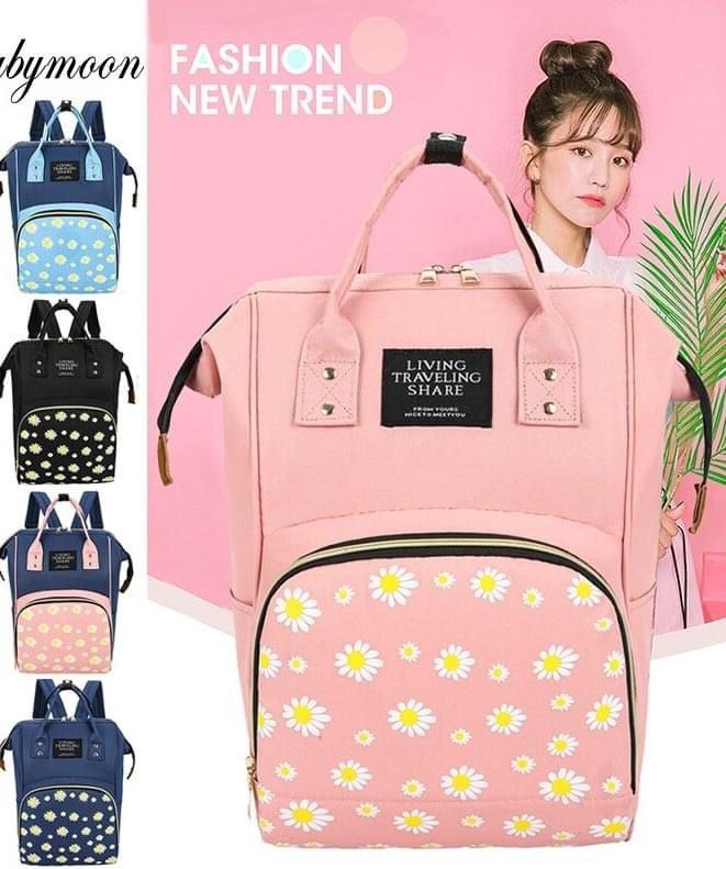 Mami bag with large capacity with floral design