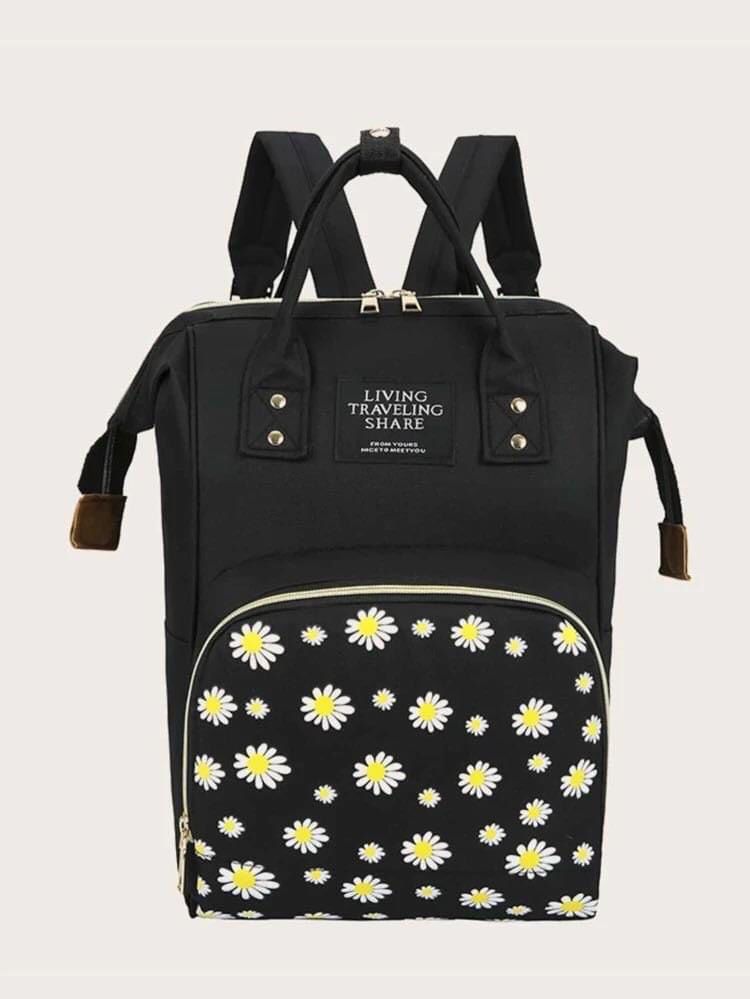 Mami bag with large capacity with floral design