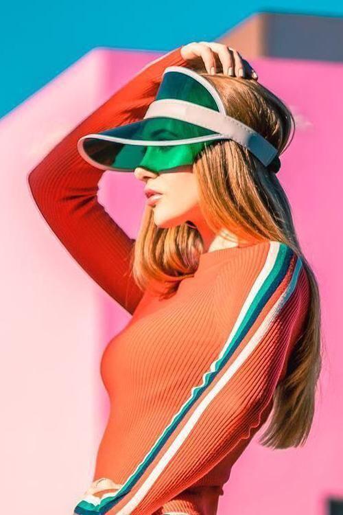 Imported transparent plastic hat suitable for going out and beach