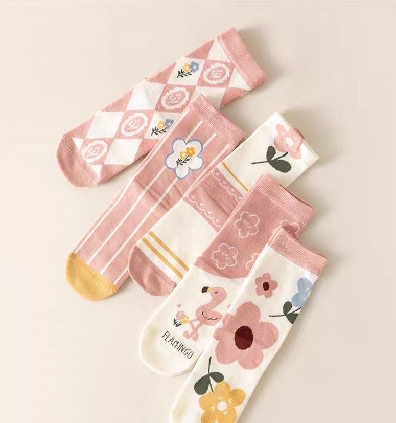 5 Pairs of High Quality Cotton Long Socks