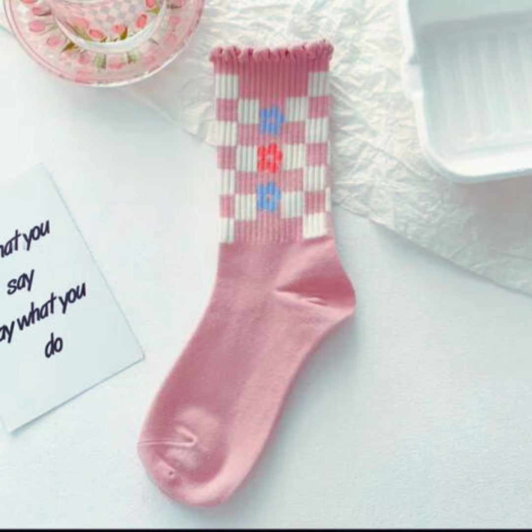 6 Pairs of High Quality Cotton Long Socks