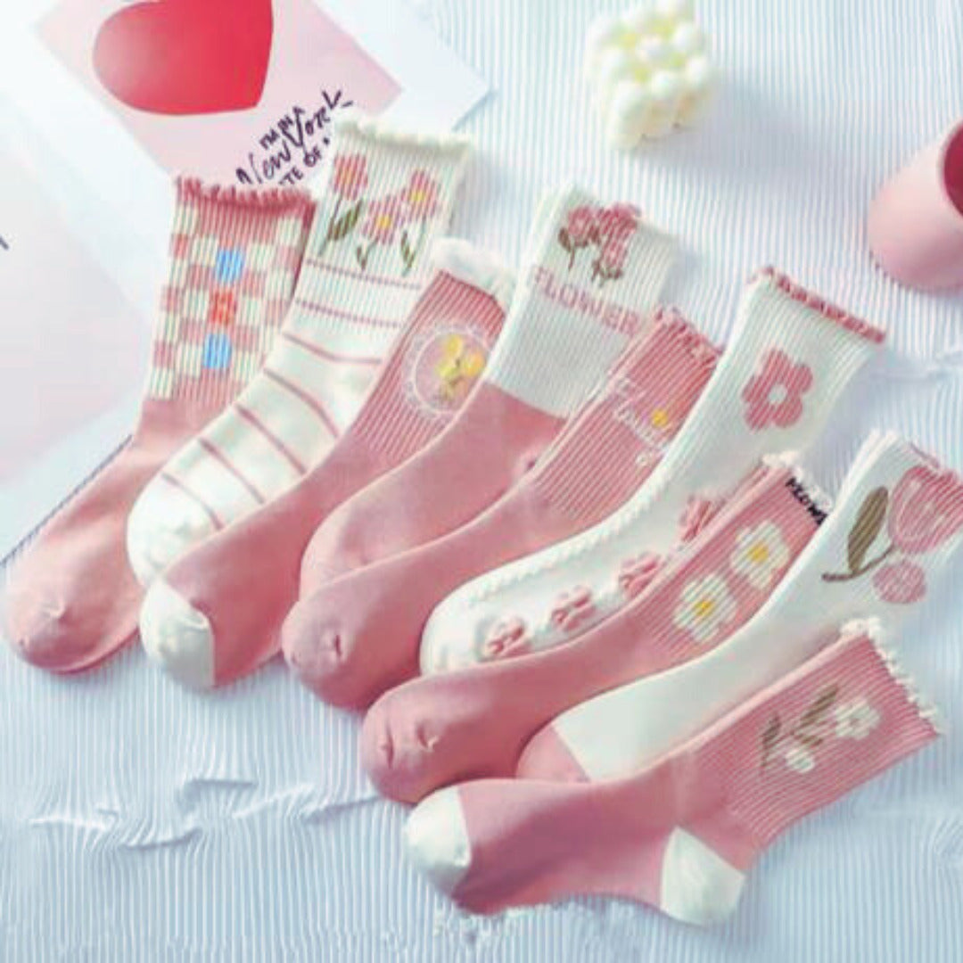 6 Pairs of High Quality Cotton Long Socks