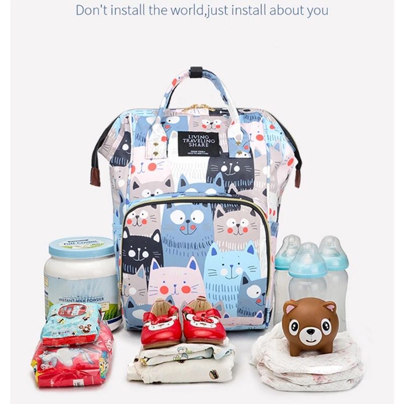 Diaper Backpack Mommy Large Capacity Stroller Bag Mommy Baby Multifunctional Waterproof Outdoor Travel Diaper Bag