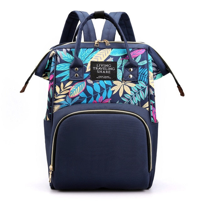 Large Baby Diaper Bag Waterproof Living Travel Share Navy