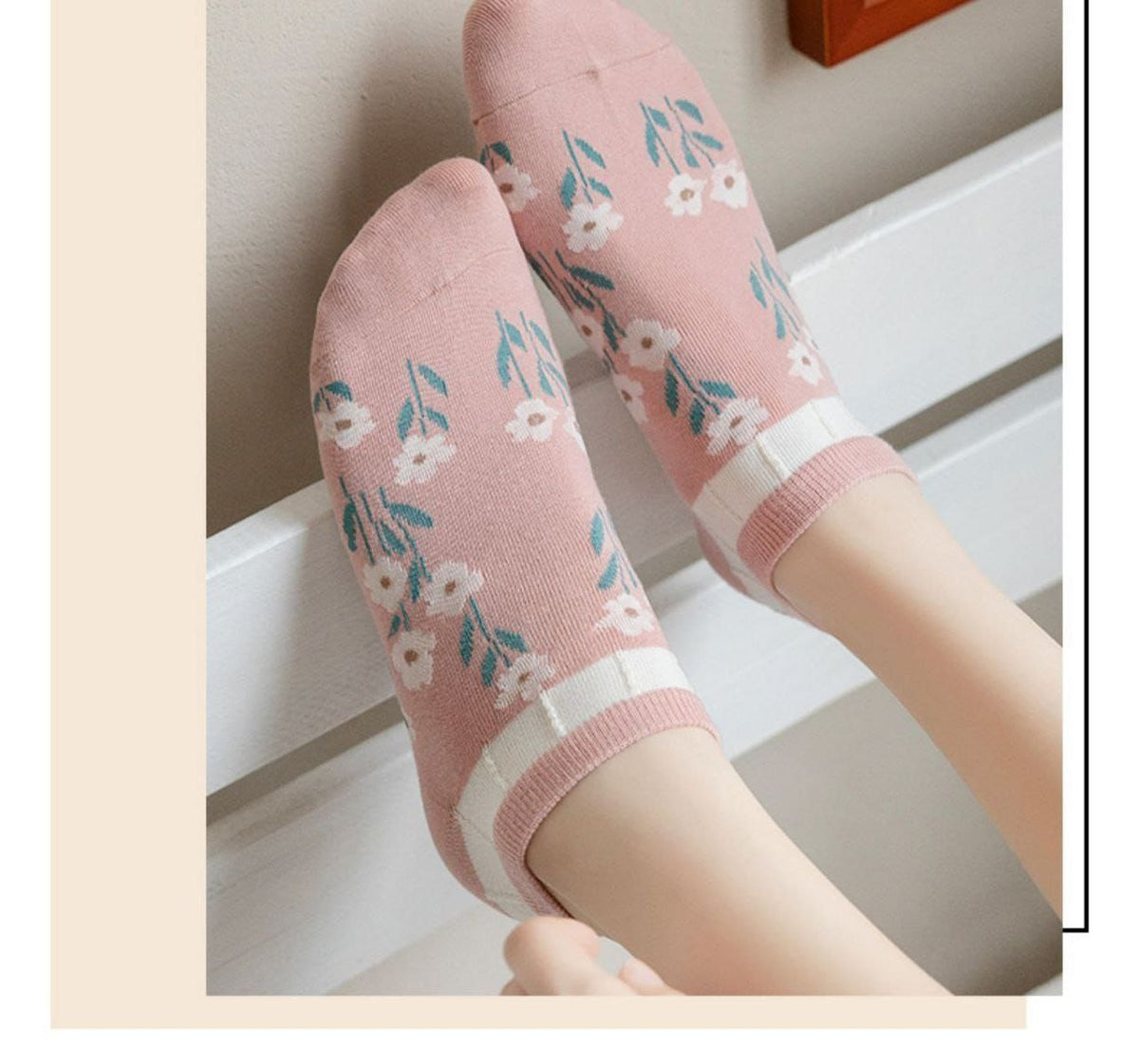 5 Pairs Kashmeir ALL Design Ankle Cotton Socks