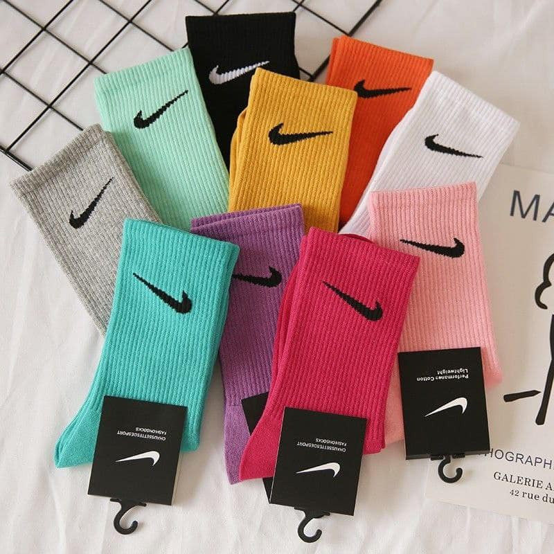 Egyptian Cotton Long Half Terry Socks (Random Color Selection, No Duplicate)